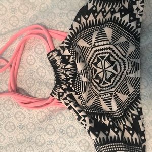 Halter top target bikini top